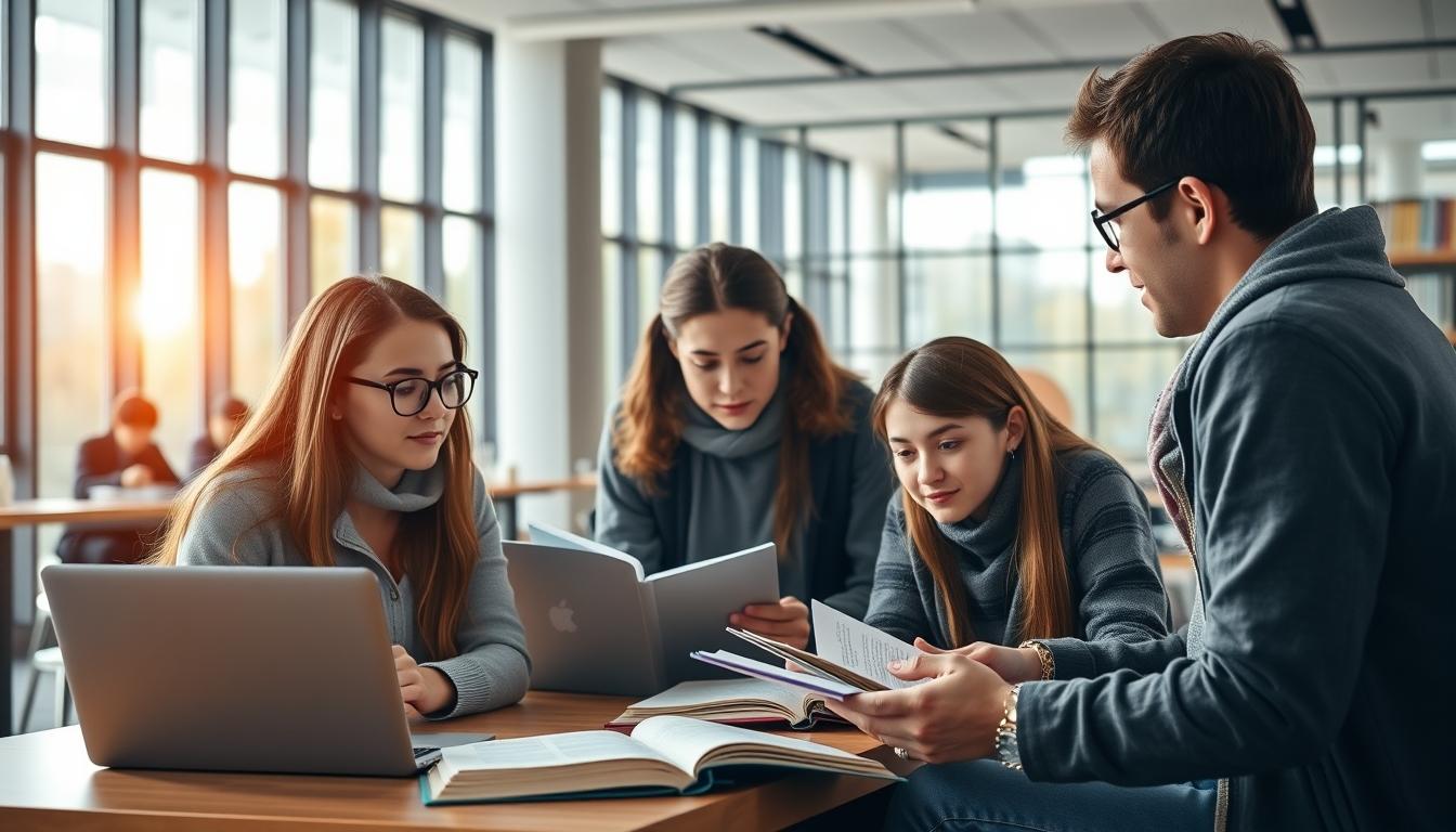 Modern university campus for students